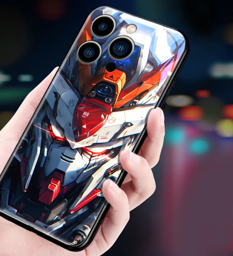 New Super Battle Armor Colorful Smart Flash Phone Case